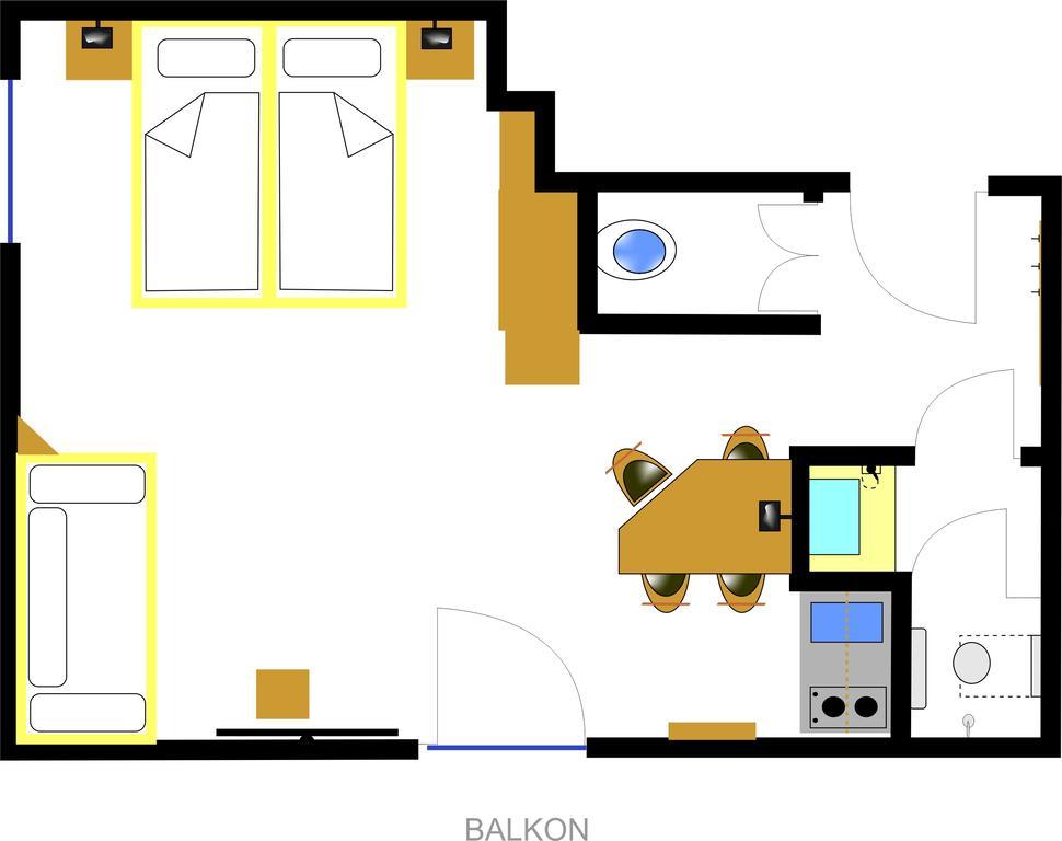 فندق Haus Hinterتكس الغرفة الصورة